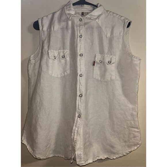 Vintage Levis Red Tab sleeveless top size large - Picture 1 of 5